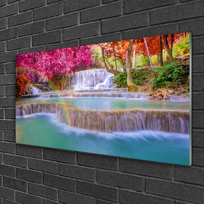 Pintura acrílica Cachoeira da Natureza