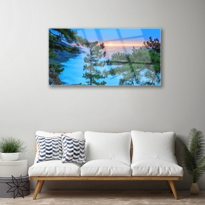 Pintura acrílica Árvores Natureza