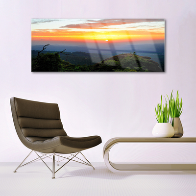 Quadro acrílico Paisagem de floresta de montanha Natureza