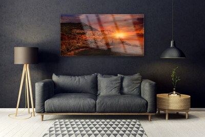 Quadro acrílico Paisagem da Cidade do Mar