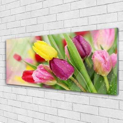Pintura acrílica Tulipas Flores Planta