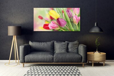 Pintura acrílica Tulipas Flores Planta