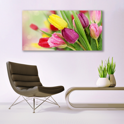 Pintura acrílica Tulipas Flores Planta