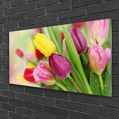 Pintura acrílica Tulipas Flores Planta
