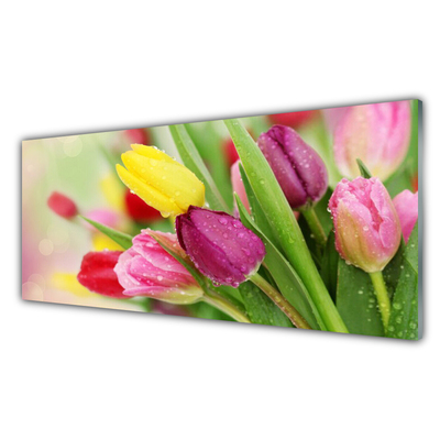 Pintura acrílica Tulipas Flores Planta