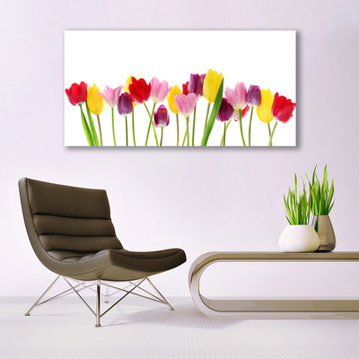 Pintura acrílica Tulipas Flores Planta