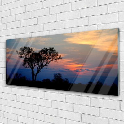 Pintura acrílica Natureza da Árvore