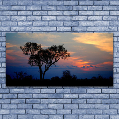 Pintura acrílica Natureza da Árvore