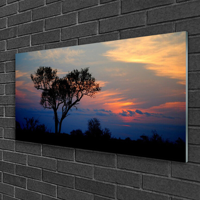 Pintura acrílica Natureza da Árvore