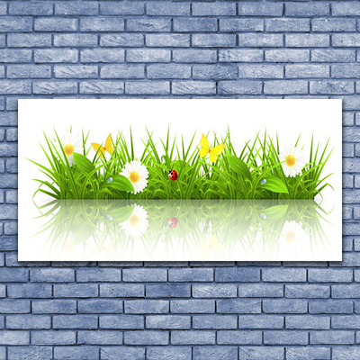 Quadro acrílico Grama Natureza Planta