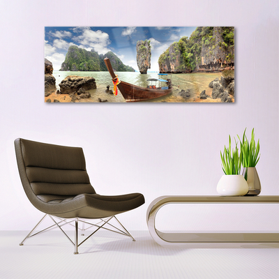 Quadro acrílico Paisagem de Boat Rocks