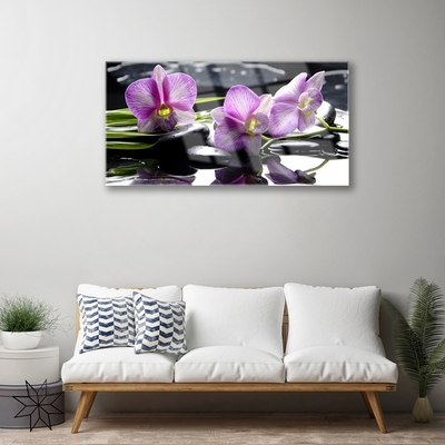 Pintura acrílica Planta de orquídea flor