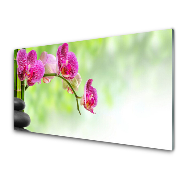 Pintura acrílica Flor Natureza Bambu