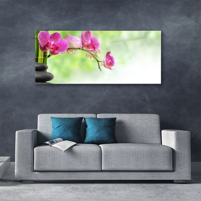 Pintura acrílica Flor Natureza Bambu