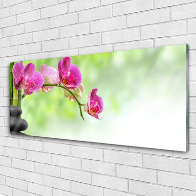 Pintura acrílica Flor Natureza Bambu