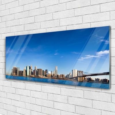 Quadro acrílico Casas da Ponte da Cidade