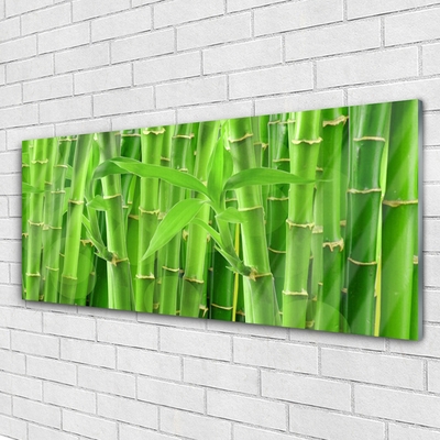 Pintura acrílica Planta de flor de caule de bambu
