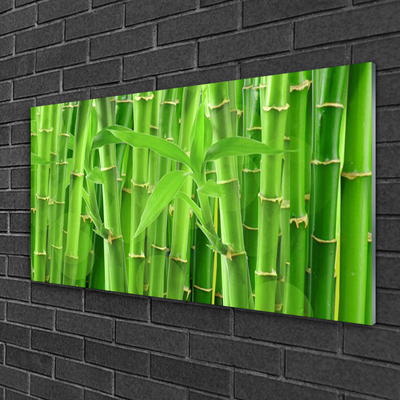 Pintura acrílica Planta de flor de caule de bambu