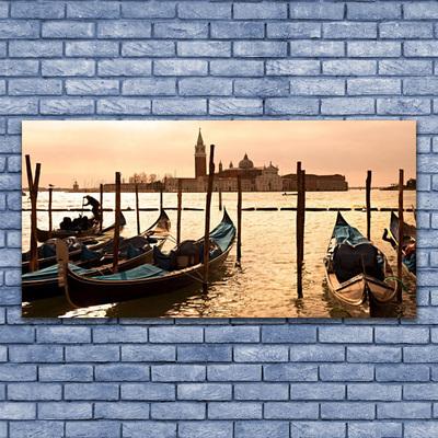 Quadro acrílico Paisagem do mar do barco