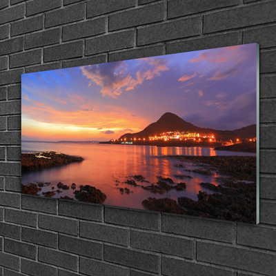 Quadro acrílico Paisagem do Mar de Pedras