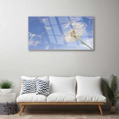 Pintura acrílica Planta dente-de-leão