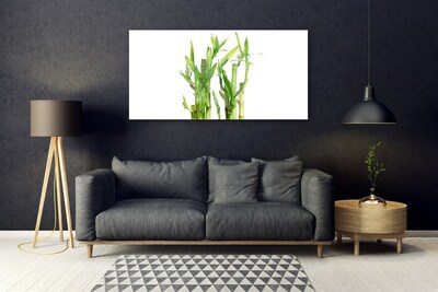 Quadro acrílico Planta de flor de caule de bambu