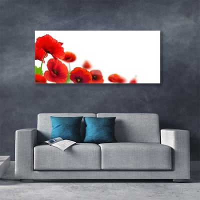 Pintura acrílica Papoulas Vermelhas Natureza