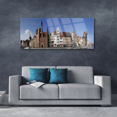 Quadro acrílico Casas da Cidade