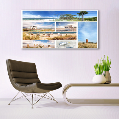 Quadro acrílico Paisagem Marinha