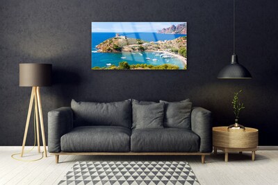 Quadro acrílico Paisagem da Praia da Montanha da Baía