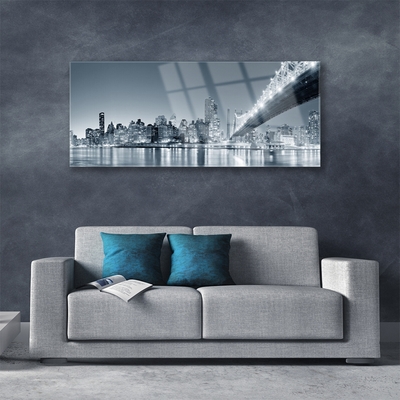 Quadro acrílico Arquitetura da Ponte da Cidade