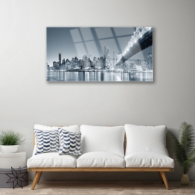 Quadro acrílico Arquitetura da Ponte da Cidade