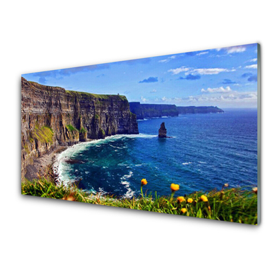 Pintura acrílica Paisagem marinha de Bay Rocks