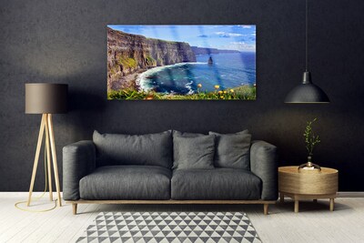 Pintura acrílica Paisagem marinha de Bay Rocks