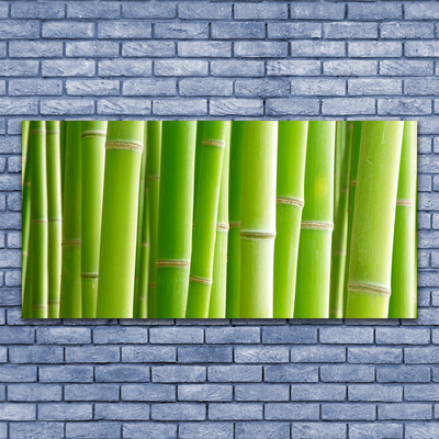 Pintura acrílica Planta de flor de caule de bambu