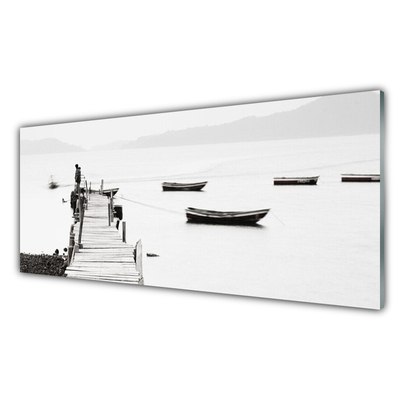 Quadro acrílico Arquitetura de ponte para barcos
