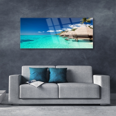 Quadro acrílico Paisagem Marinha