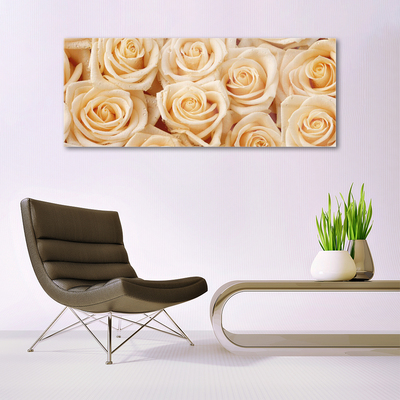 Quadro acrílico Planta de flores rosas
