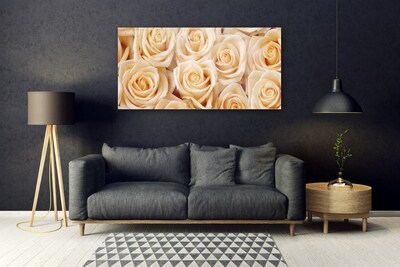 Quadro acrílico Planta de flores rosas