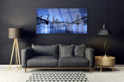 Quadro acrílico Arquitetura da Ponte da Cidade