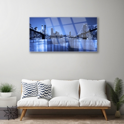 Quadro acrílico Arquitetura da Ponte da Cidade