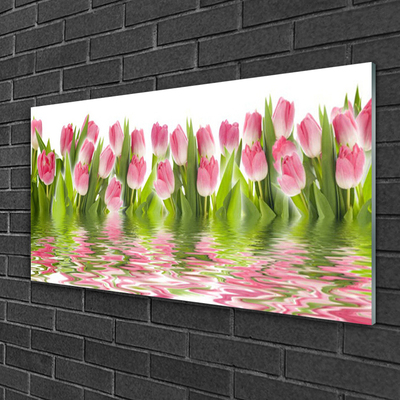 Pintura acrílica Tulipas Plantam Natureza