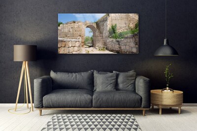 Quadro acrílico Edifício de Arquitetura em Ruína