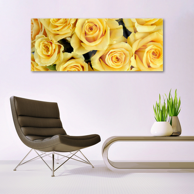 Quadro acrílico Planta de flores rosas