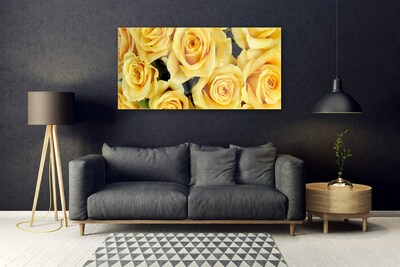 Quadro acrílico Planta de flores rosas