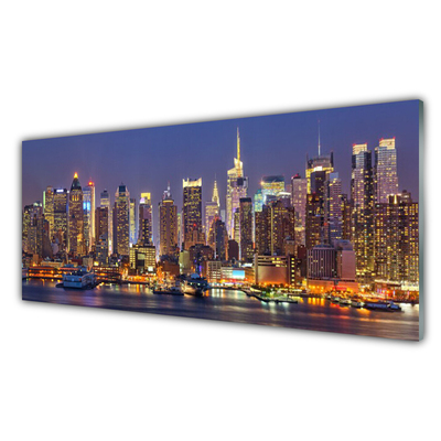 Quadro acrílico Casas na cidade Arranha-céus