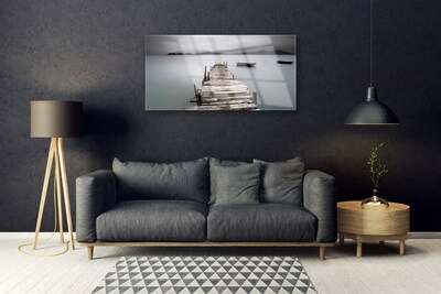 Pintura acrílica Arquitetura do Mar da Ponte