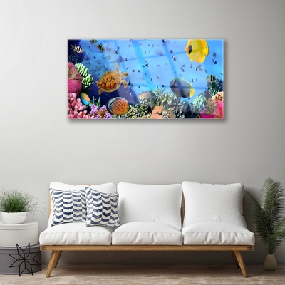 Pintura acrílica Natureza dos recifes de corais