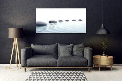 Quadro acrílico Pedras Água Arte