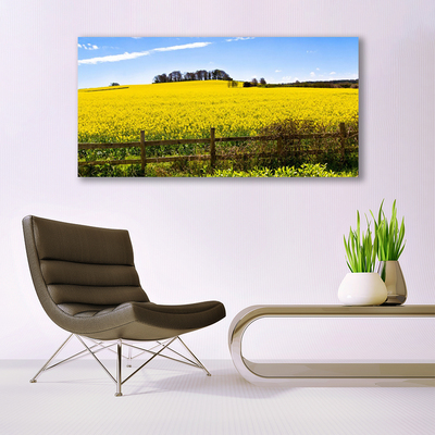 Quadro acrílico Paisagem de plantas de campo